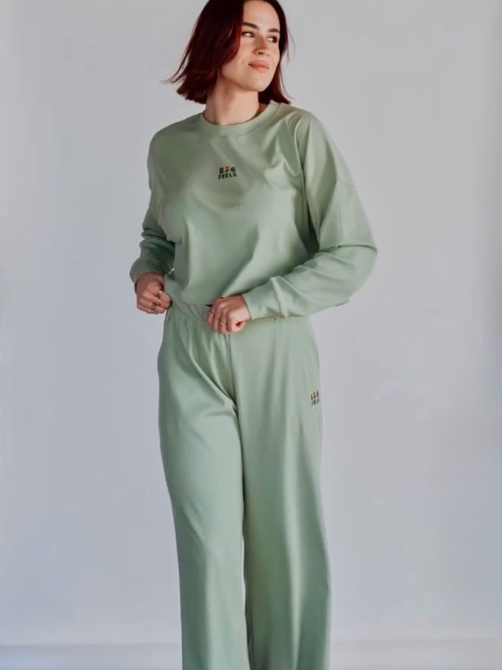 Octopied Mind “Big Feels” Lounge Set in Sage Green